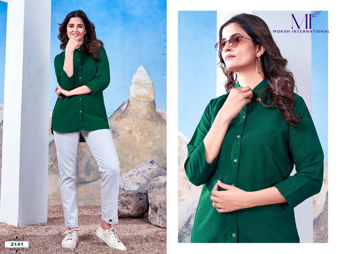 Shirt Vol 1 By Moksh Office Wear Ladies Shirt Wholesale Price In Surat